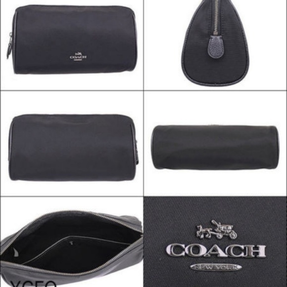 Coach Cosmetic Makeup Nylon Weekend Case Bag Case - Picture 2 of 3